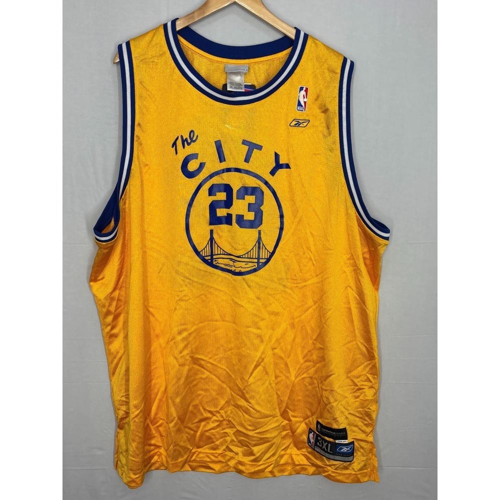 Golden State Warriors Reebok NBA Jersey Mens Yellow Jason Richardson #23 3XL NWT
